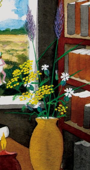 Paul Gerhardt im Studierzimmer, detail 1, Mumbiram