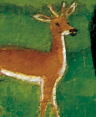 deer, detail, Paul Gerhardt Hommage, Mumbiram